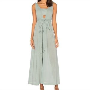 Mara Hoffman Sage Green Cut Out Jumpsuit